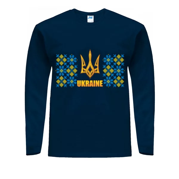 Мужской лонгслив Ukraine с орнаментом