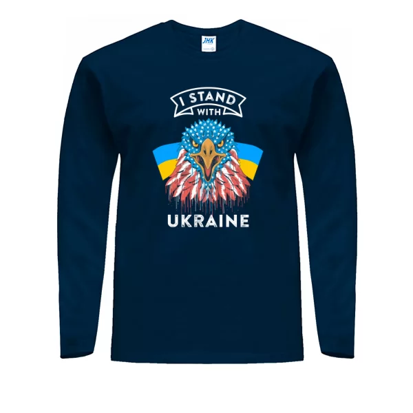 Мужской лонгслив I stand with Ukraine