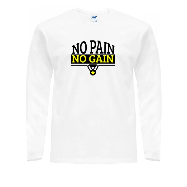 Мужской лонгслив No Pain No Gain