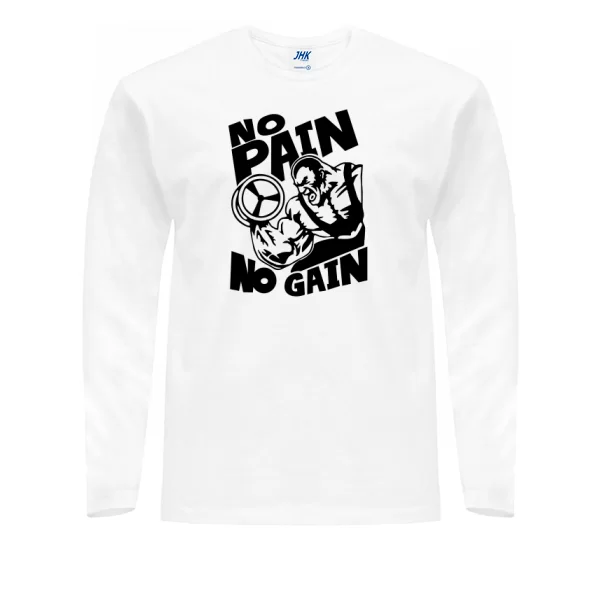 Мужской лонгслив No Pain No Gain