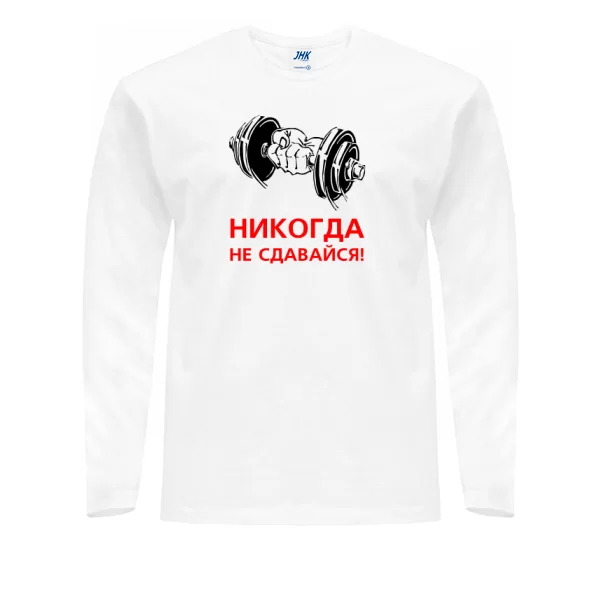Чоловічий лонгслив Ніколи не здавайся