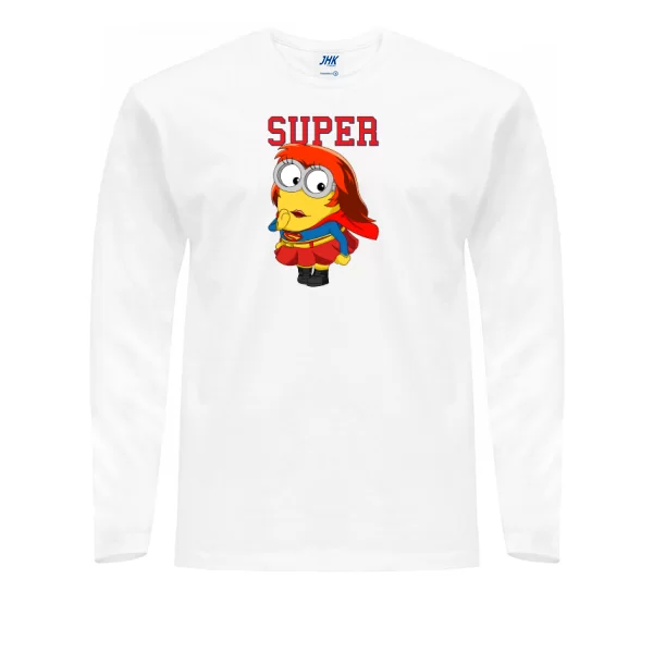 Мужской лонгслив Миньон Super girl