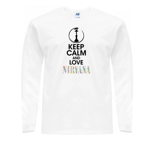 Мужской лонгслив Keep Calm and Love Nirvana