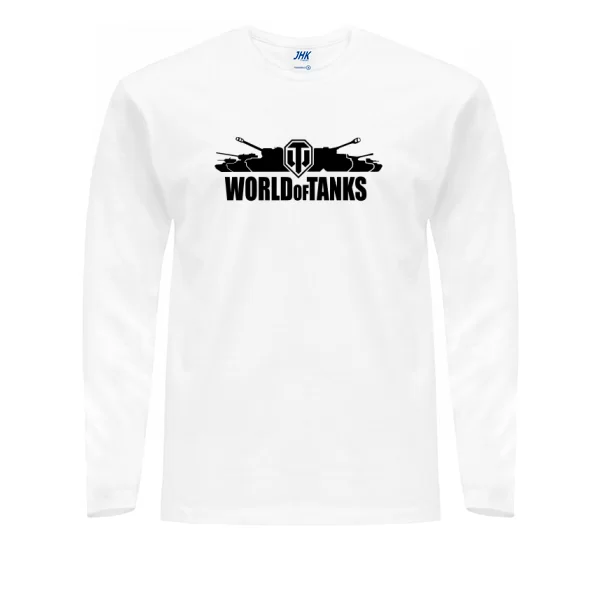 Мужской лонгслив с надписью World of Tanks