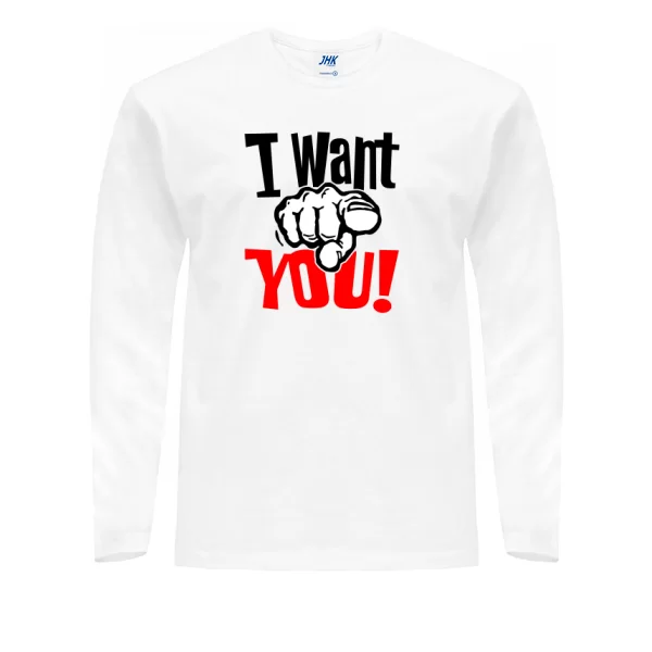 Мужской лонгслив I want You