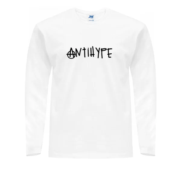 Мужской лонгслив С надписью Antihype