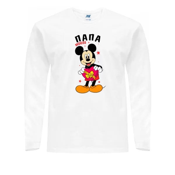 Мужской лонгслив Папа Mouse