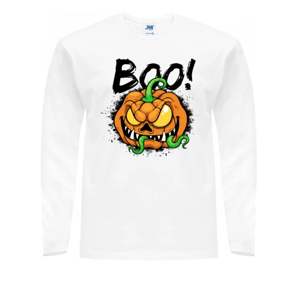 Мужской лонгслив с надписью Boo