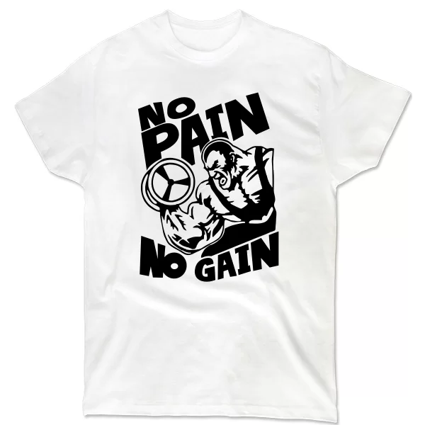 Мужская футболка No Pain No Gain 8076
