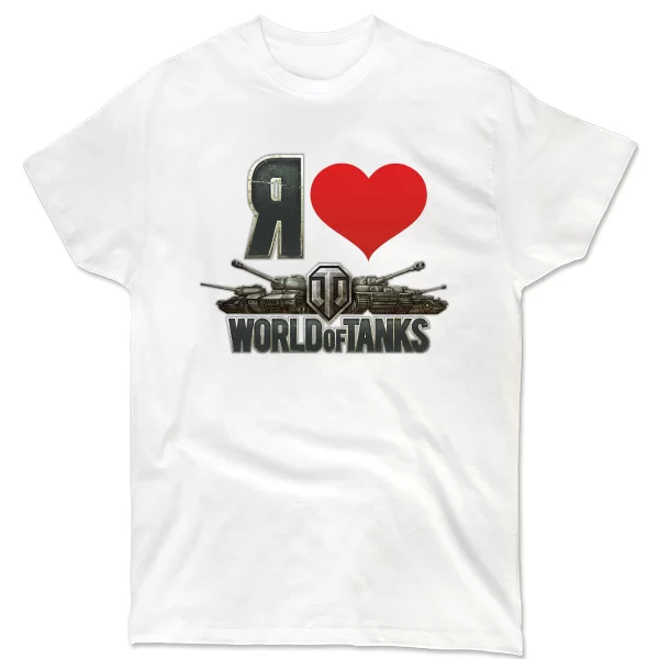 Мужская футболка I Love game World of Tanks