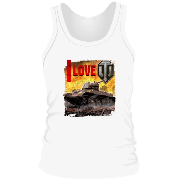 Мужская майка Я люблю World of Tanks