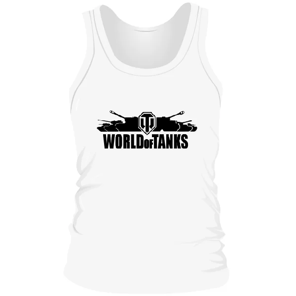 Мужская майка с надписью World of Tanks