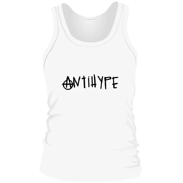 Мужская майка С надписью Antihype