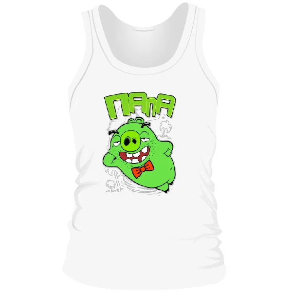 Мужская майка Папа Свин Angry Bird