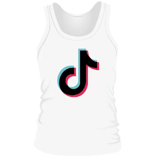 Чоловіча майка Логотип Tik Tok
