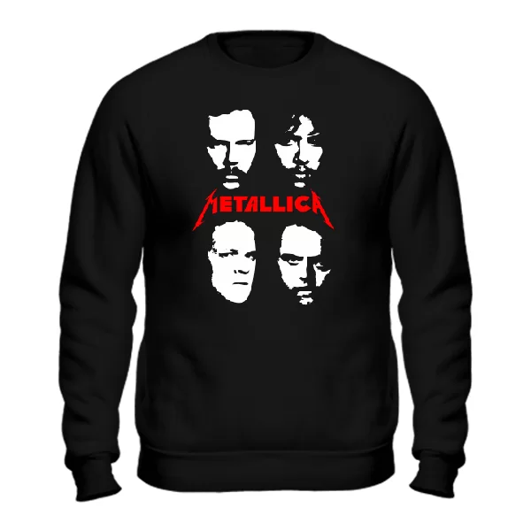Мужской свитшот Metallica лица
