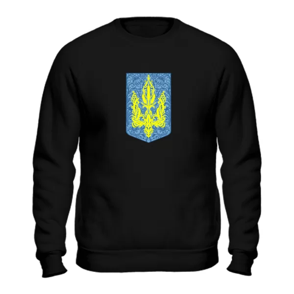 Світшот з візерунковим Гербом України