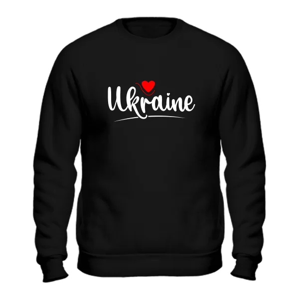 Свитшот Ukraine надпись