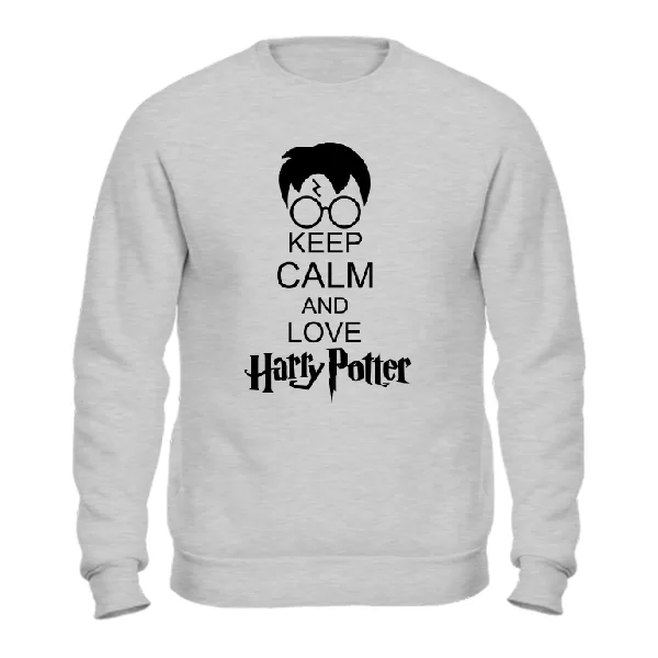 Свитшот Keep calm and love Harry Potter