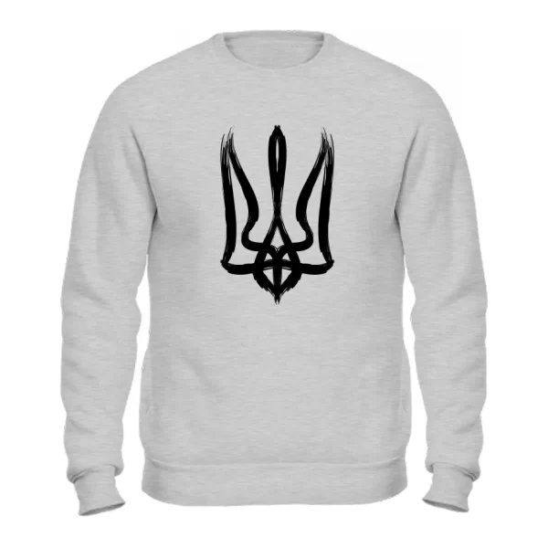 Свитшот Трезубец кистью