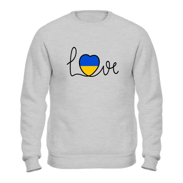 Свитшот Love Ukraine сердце