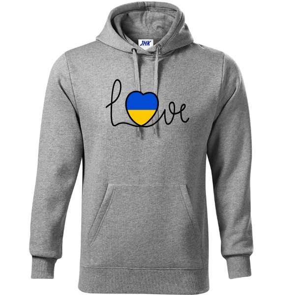 Толстовка Love Ukraine сердце