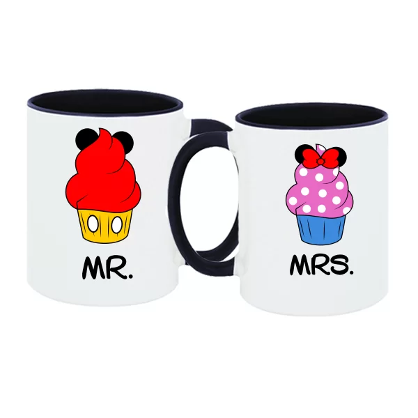 Парные чашки Пироженые Mr Mrs