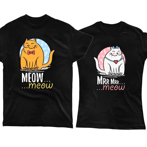 Парные футболки Мур Мяу