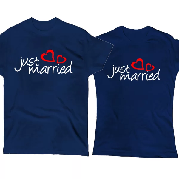 Парные футболки Just Married