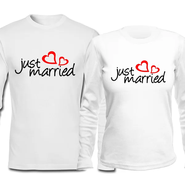 Парные лонгсливы Just Married