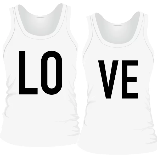 Парные майки Love