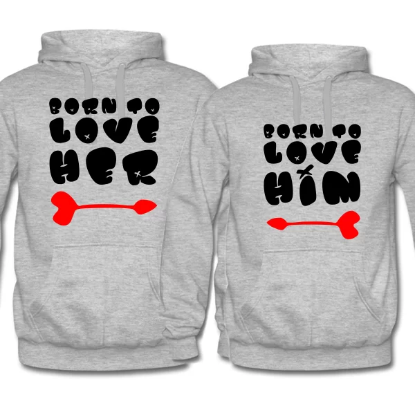Парные толстовки Born to love him her