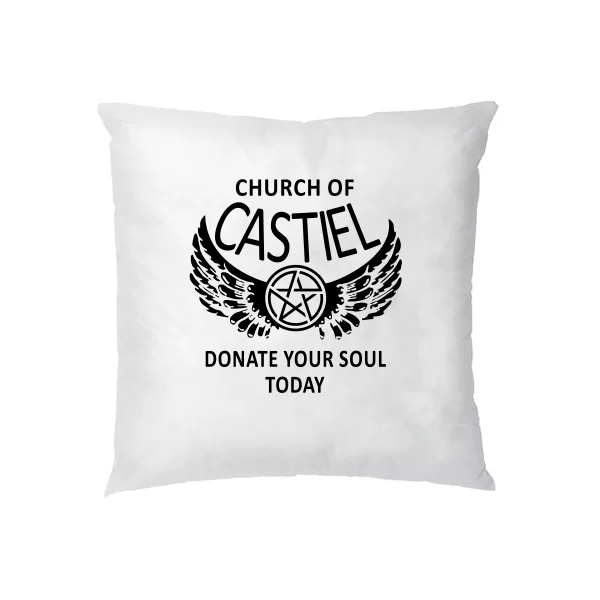 Подушка Supernatural church of castiel