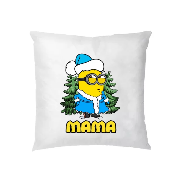 Подушка Новогодний Миньон Мама