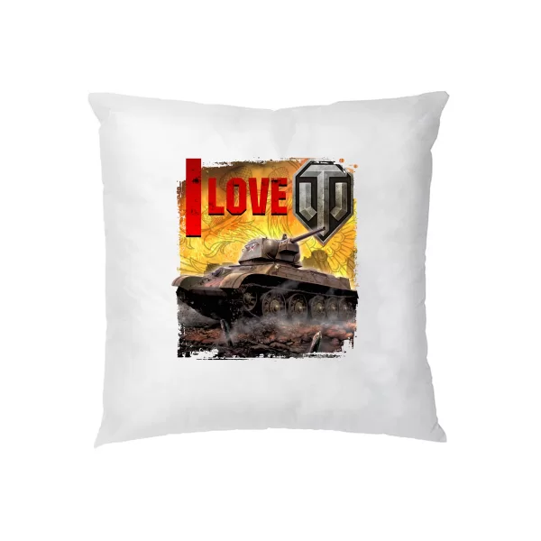 Подушка Я люблю World of Tanks