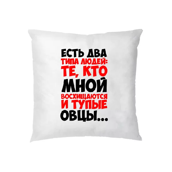 Подушка Два типи людей