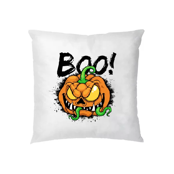 Подушка с надписью Boo