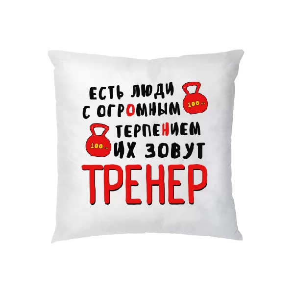 Подушка Тренер с огромным терпением 22039