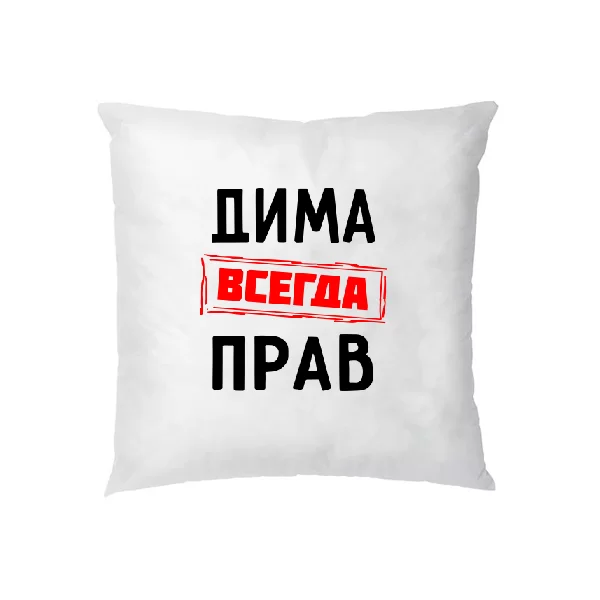 Подушка Дима всегда прав