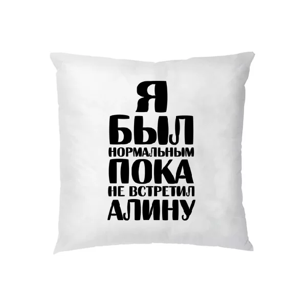 Подушка Я был нормальным пока не встретил Алину