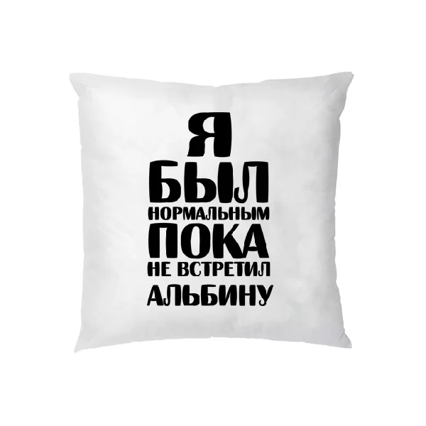 Подушка Я был нормальным пока не встретил Альбину