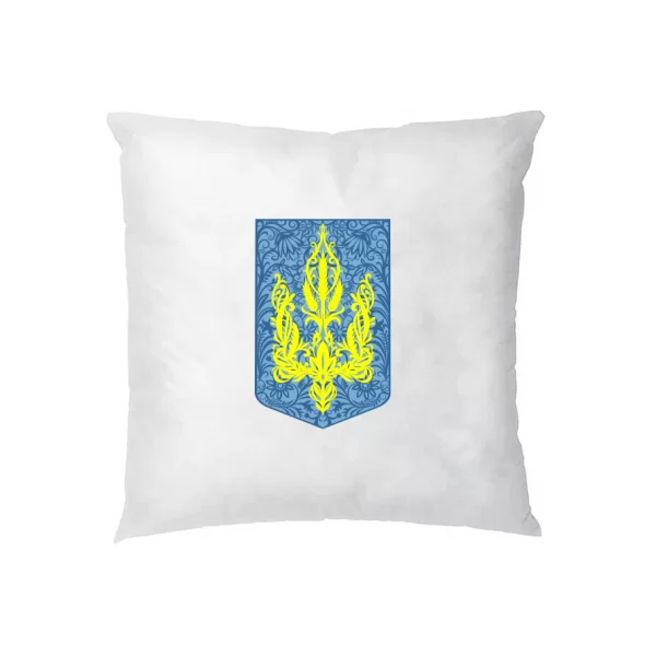 Подушка з візерунковим Гербом України