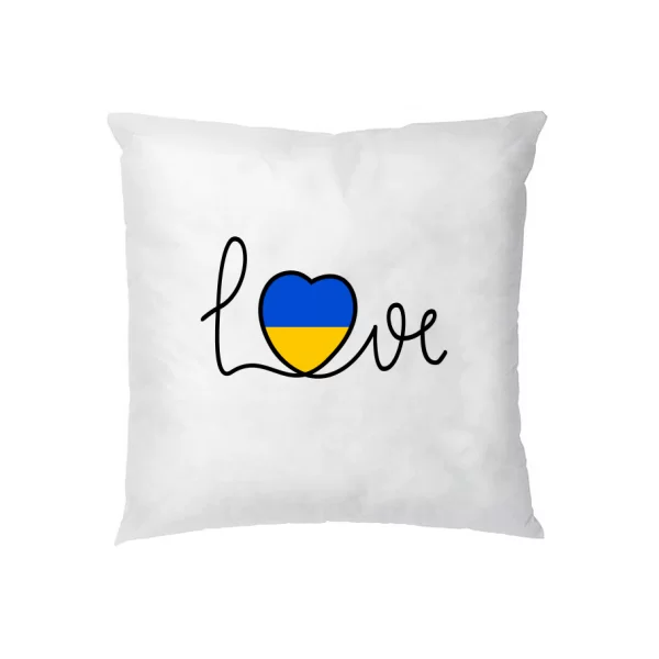 Подушка Love Ukraine сердце