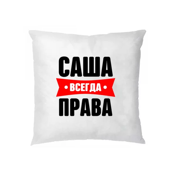 Подушка Саша всегда права