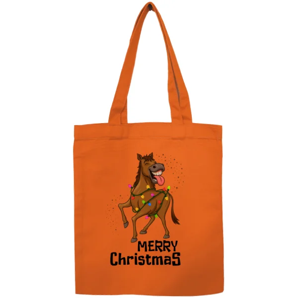 Сумка Merry Christmas конь и гирлянда