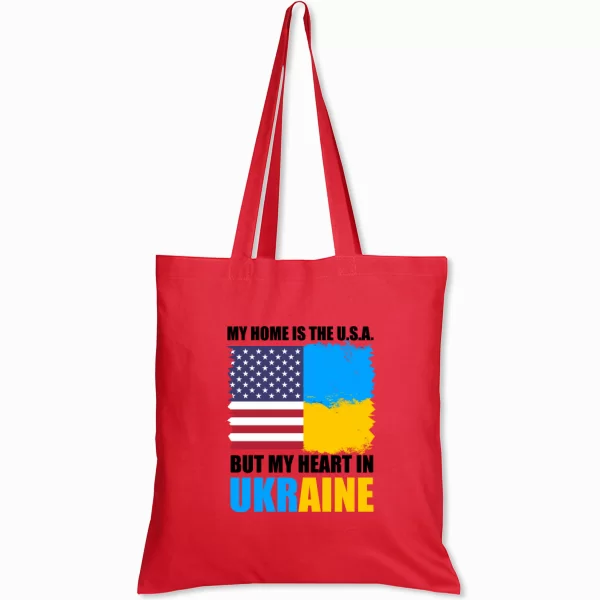 Сумка Мой дом USA но сердце в Украине
