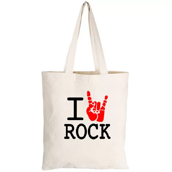 Сумка с надписью люблю Rock